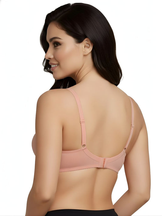 Cuddlecot Coral Cotton T-Shirt Bra | Soft Wire-Free Everyday Bra for Women