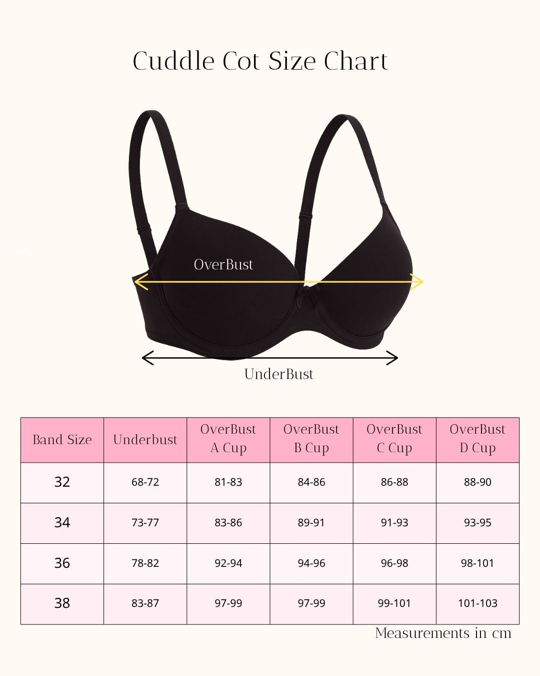 Cuddlecot Zed Black Cotton T-Shirt Bra | Soft Wire-Free Everyday Bra for Women