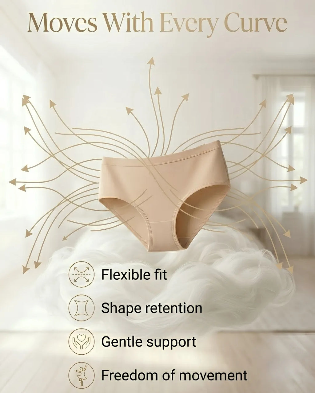 Saforia EasyCot Modal Seamless Panty - Skin