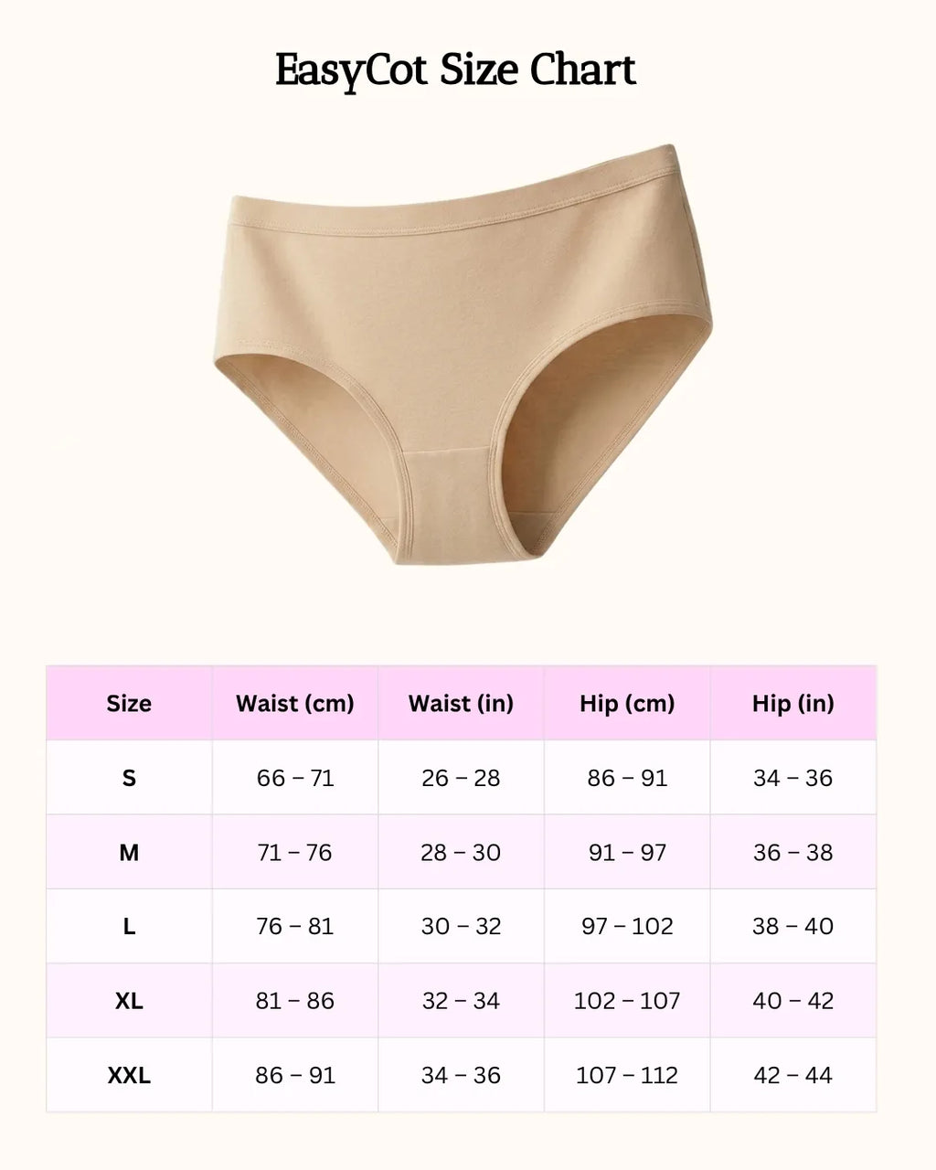 Saforia EasyCot Modal Seamless Panty - Skin