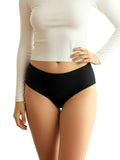 Saforia NoirSilk Microfibre Seamless Panty - Just Black