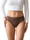 Saforia NoirSilk Microfibre Seamless Panty - Mocha