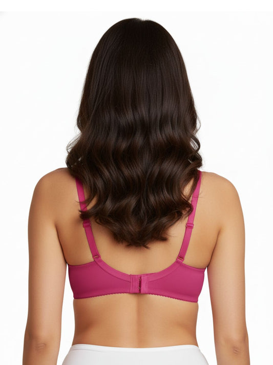Cuddlecot Dusky Magenta Cotton T-Shirt Bra | Soft Wire-Free Everyday Bra for Women