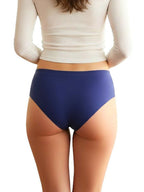 Saforia NoirSilk Microfibre Seamless Panty - Navy Blue