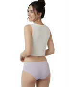 EasyCot Lavender Cotton Mid-Waist Panty | Soft Breathable Everyday Underwear for Women