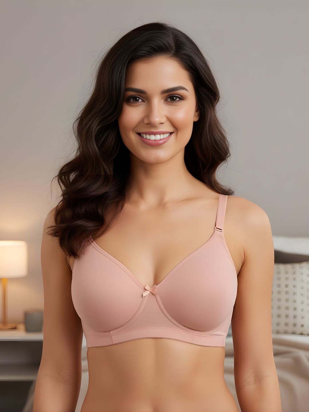 Cuddlecot Coral Cotton T-Shirt Bra | Soft Wire-Free Everyday Bra for Women