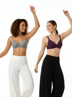Cuddlecot Cotton T-Shirt Bra Combo (Basic Grey & Perfect Purple) | Wire-Free Everyday Bras for Women (Copy)