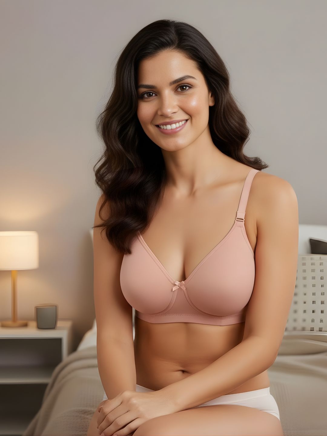 Cuddlecot Coral Cotton T-Shirt Bra | Soft Wire-Free Everyday Bra for Women