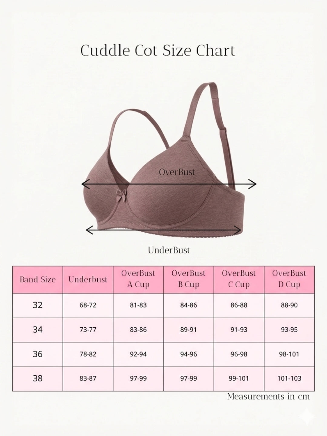 Cuddlecot Mocha Cotton T-Shirt Bra | Soft Wire-Free Everyday Bra for Women