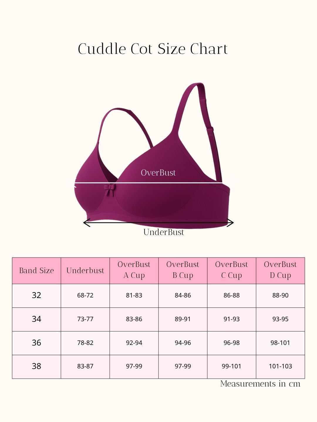 Cuddlecot Perfect Purple Cotton T-Shirt Bra | Soft Wire-Free Everyday Bra for Women