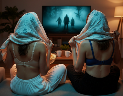 Cuddlecot Cotton T-Shirt Bra Combo (Skin & Midnight Blue) | Wire-Free Everyday Bras for Women