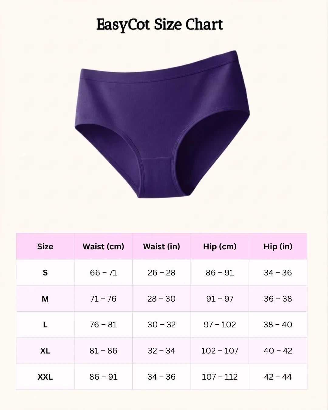 Saforia EasyCot Modal Seamless Panty - Perfect Purple