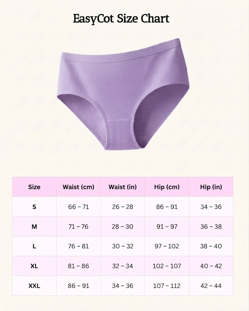 Saforia EasyCot Modal Seamless Panty - Lavender