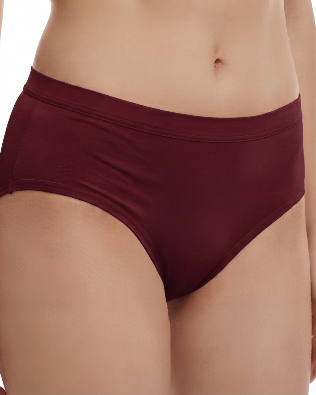 Saforia EasyCot Modal Seamless Panty - Maroon