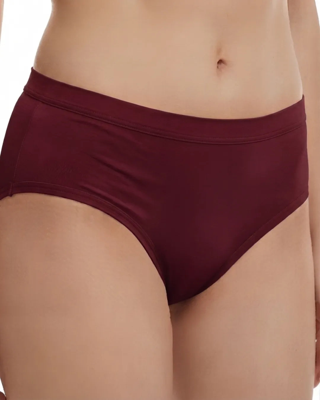 Saforia EasyCot Modal Seamless Panty - Maroon