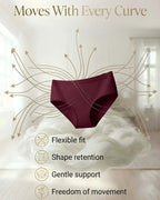 Saforia EasyCot Modal Seamless Panty - Maroon