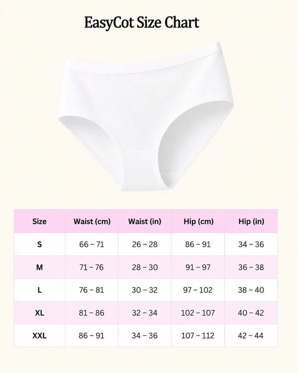 Saforia EasyCot Modal Seamless Panty - Swan White