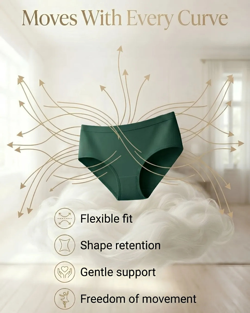 Saforia EasyCot Modal Seamless Panty - Olive