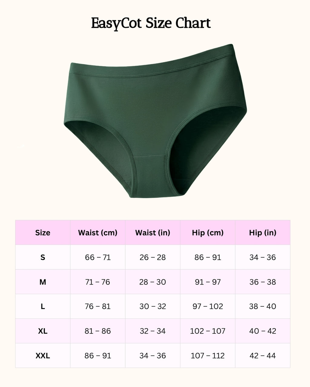 Saforia EasyCot Modal Seamless Panty - Olive