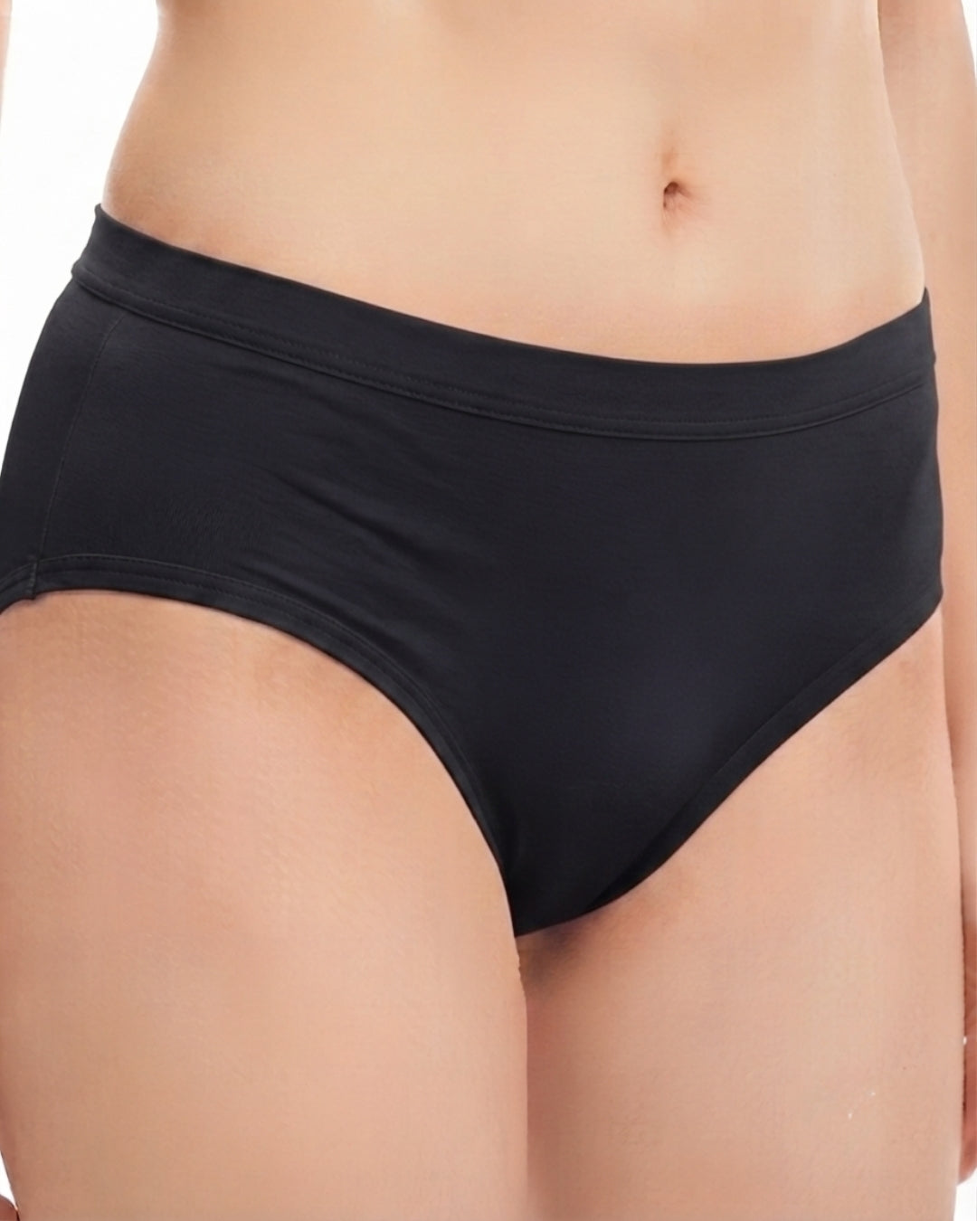 Saforia EasyCot Modal Seamless Panty - Zed Black