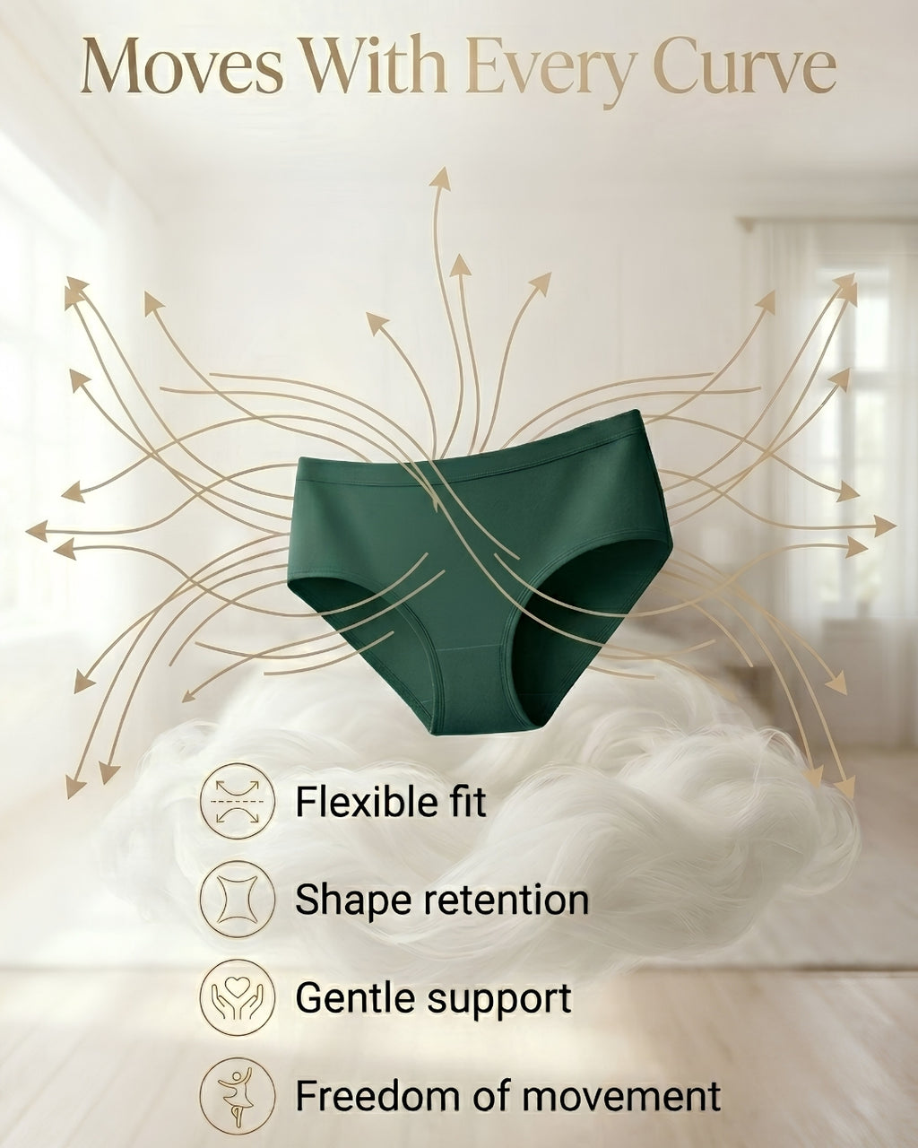 Saforia EasyCot Modal Seamless Panty - Olive