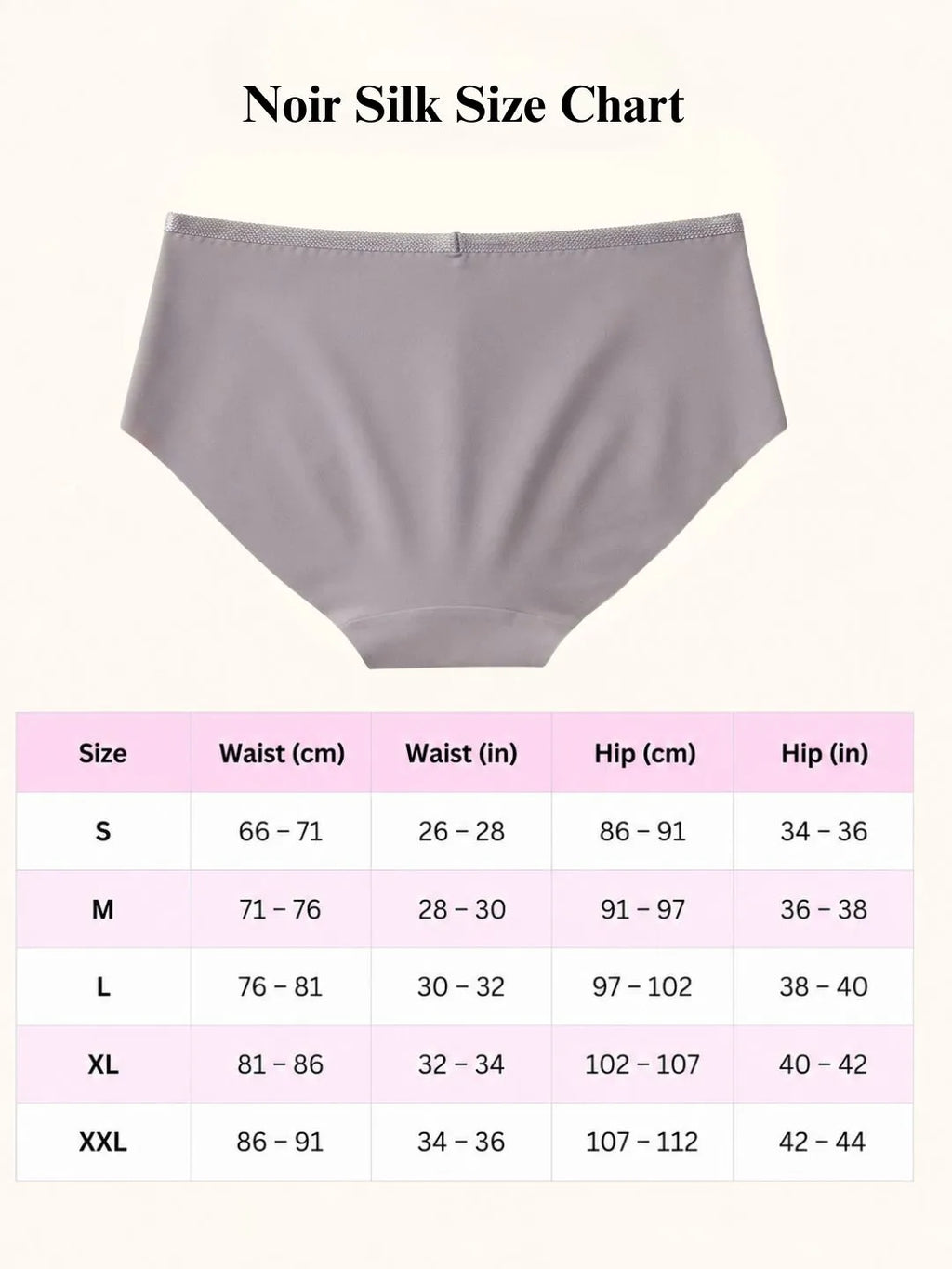 Saforia NoirSilk Microfibre Seamless Panty - Smooth Grey