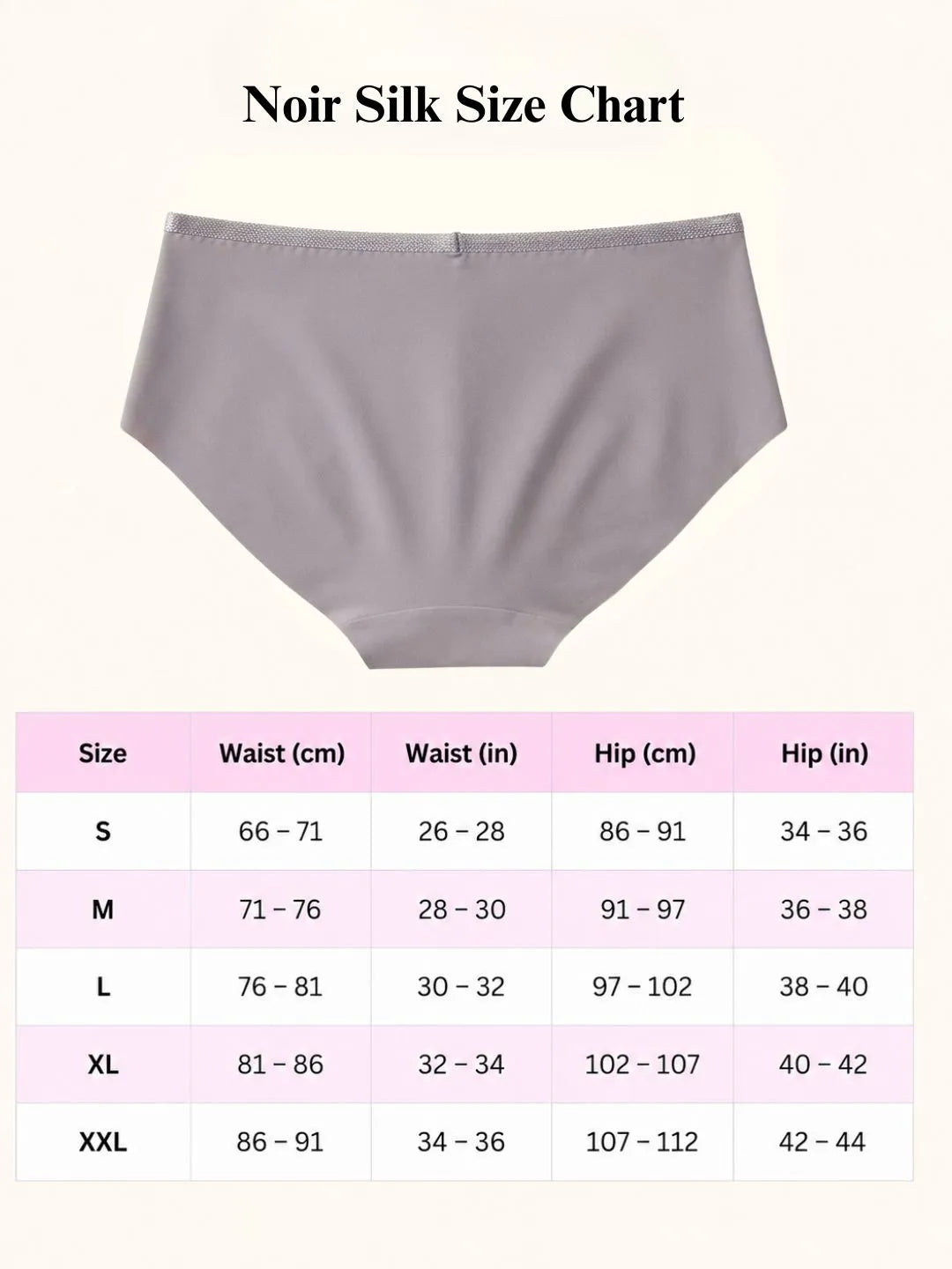 Saforia NoirSilk Microfibre Seamless Panty - Smooth Grey