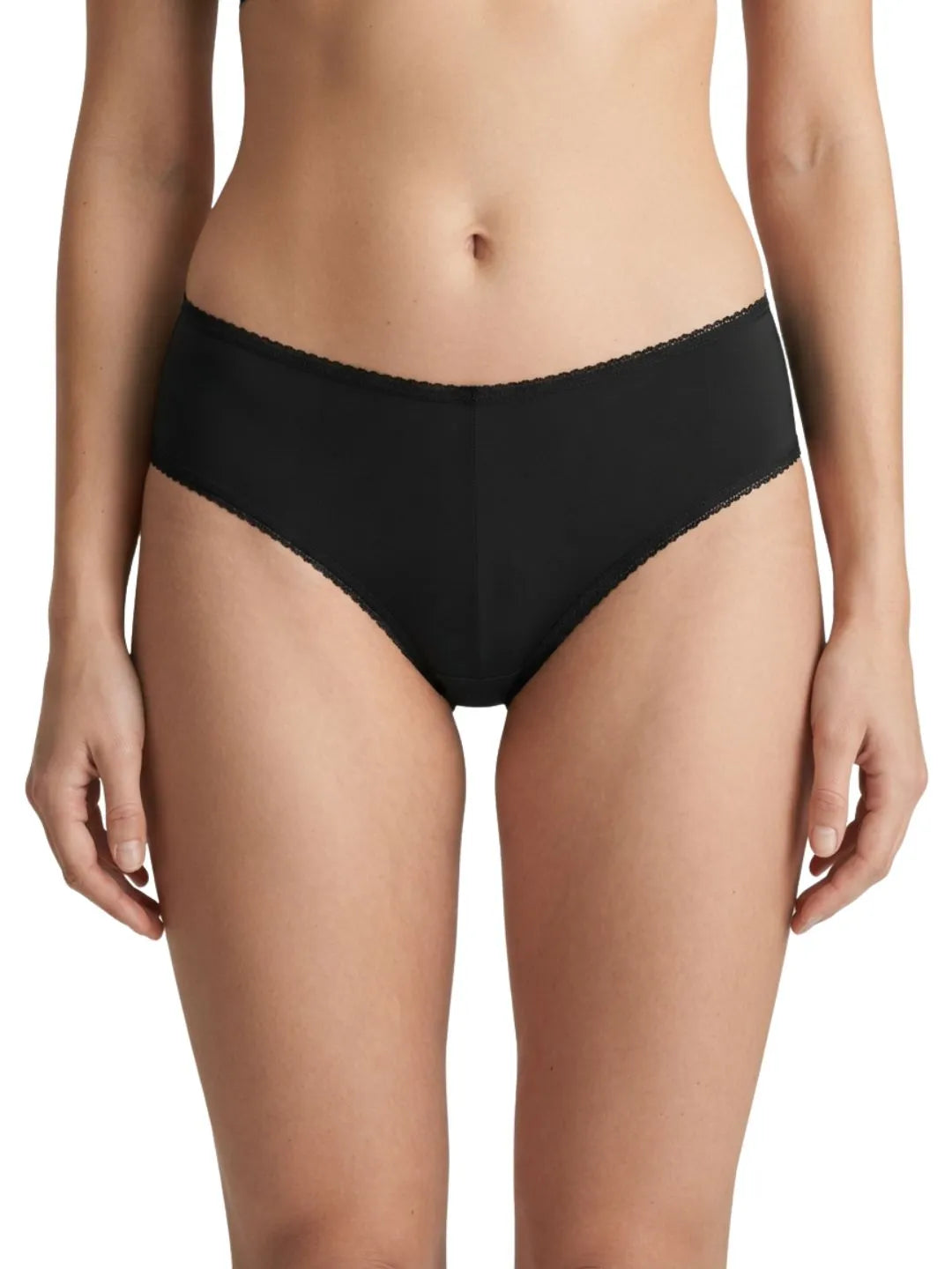 Saforia NoirSilk Microfibre Seamless Panty - Just Black