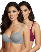 Saforia Cuddlecot Modal Wirefree Padded Bra Combo (Pack of 2) – Perfect Purple & Basic Grey