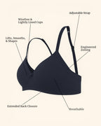 Saforia Cuddlecot Modal Wirefree Padded Bra Combo (Pack of 2) – Skin & Midnight Blue