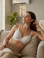 Saforia Cuddlecot Modal Wirefree Padded Tshirt Bra - Swan White