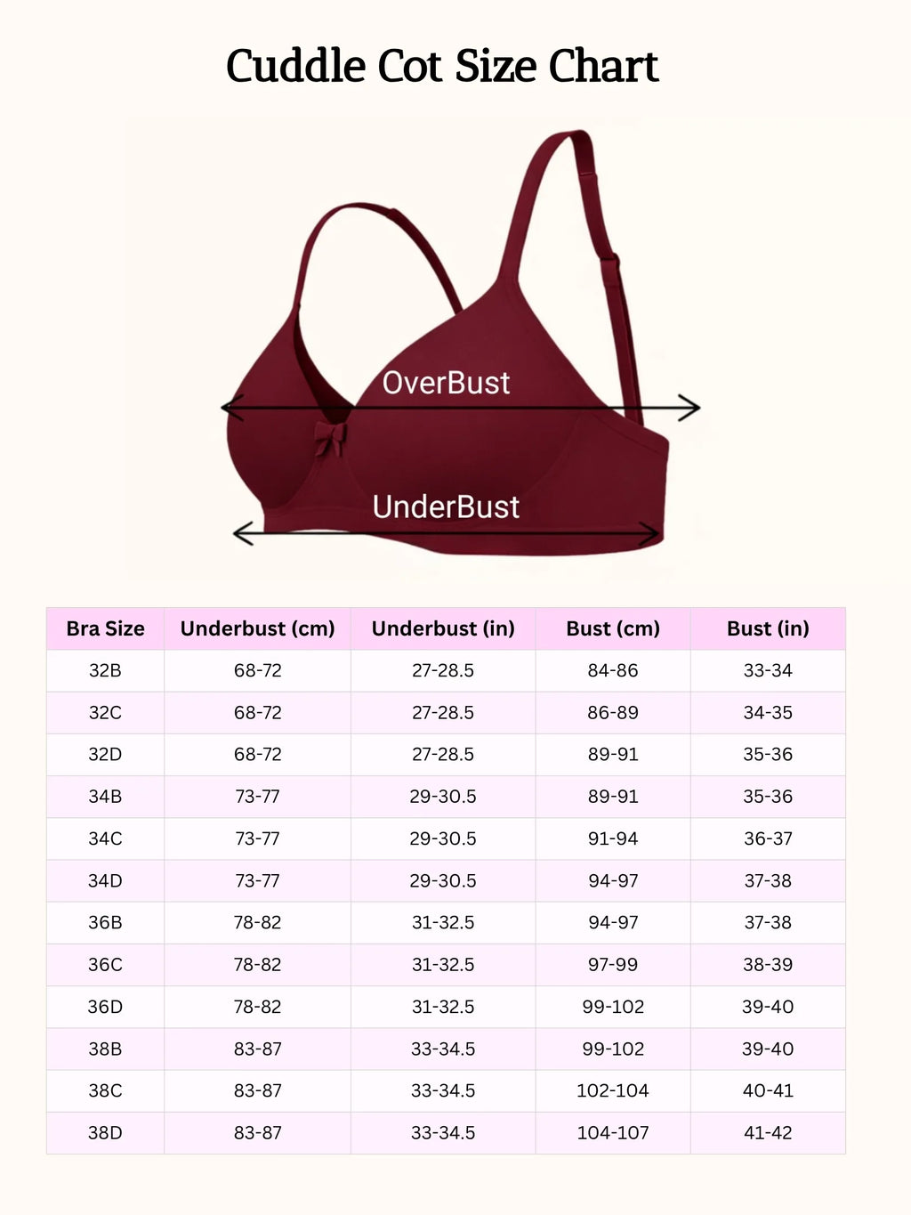 Saforia Cuddlecot Modal Wirefree Padded Tshirt Bra - Maroon