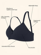 Cuddlecot Gun Metal Cotton T-Shirt Bra | Soft Wire-Free Everyday Bra for Women