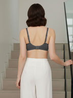 Cuddlecot Gun Metal Cotton T-Shirt Bra | Soft Wire-Free Everyday Bra for Women