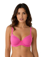 Saforia Spandura Microfibre Padded Bra - Hot Pink