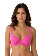 Saforia Spandura Microfibre Padded Bra - Hot Pink