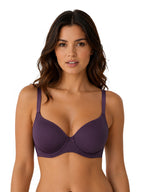 Saforia Spandura Microfibre Padded Bra - Wine
