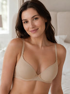 Saforia Spandura Microfibre Padded Bra - Nude