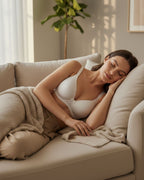 Cuddlecot Swan White Cotton T-Shirt Bra | Soft Wire-Free Everyday Bra for Women
