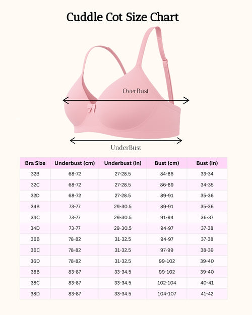Saforia Cuddlecot Modal Wirefree Padded Bra Combo (Pack of 2) – Baby Pink & Midnight Blue