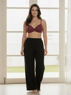 Saforia Cuddlecot Modal Wirefree Padded Tshirt Bra - Maroon