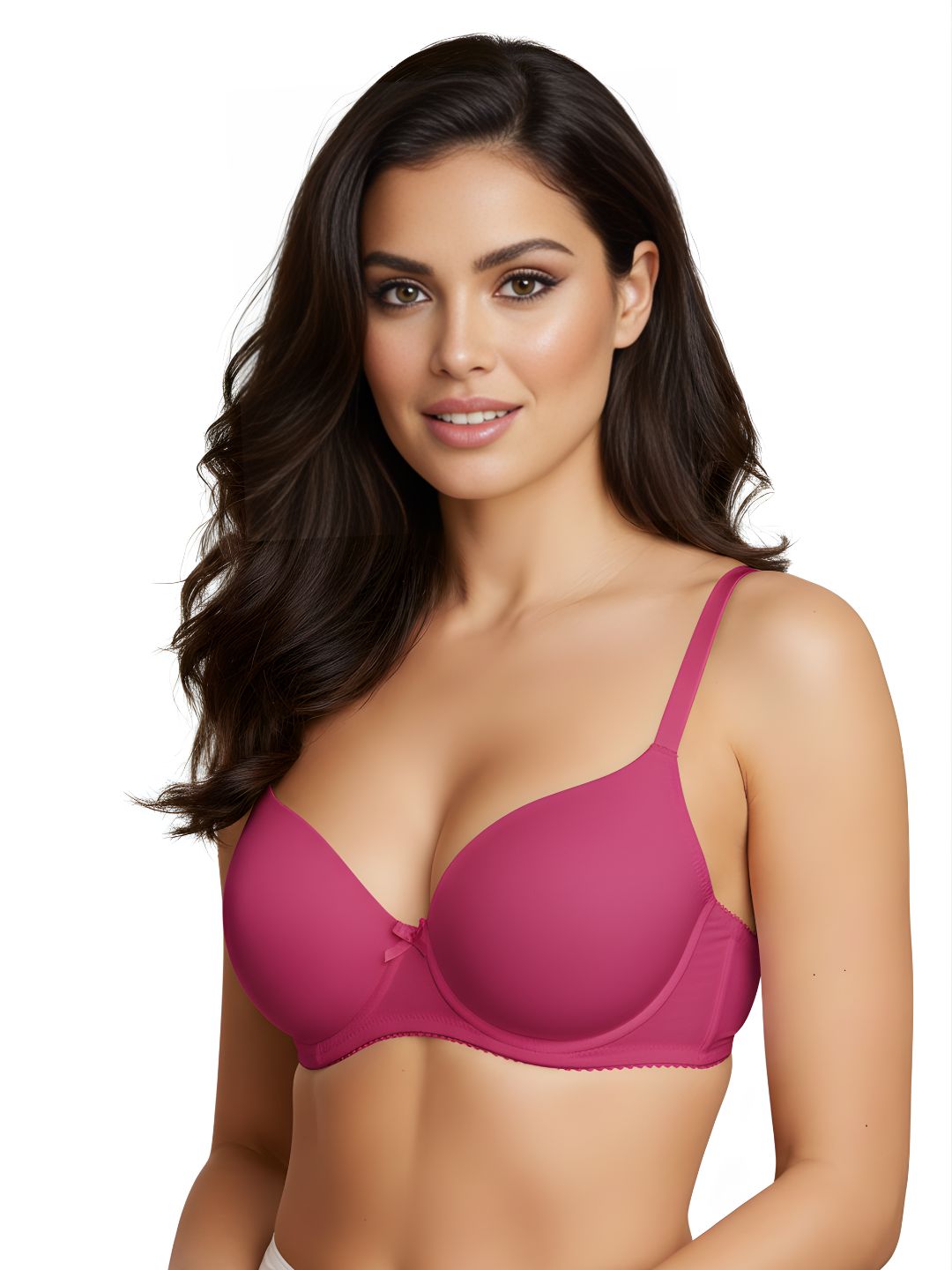 Cuddlecot Dusky Magenta Cotton T-Shirt Bra | Soft Wire-Free Everyday Bra for Women