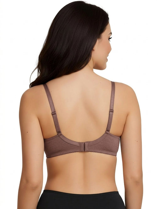 Saforia Cuddlecot Modal Wirefree Padded Tshirt Bra - Mocha