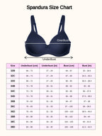 Saforia Spandura Microfibre Padded Bra - Navy Blue