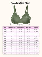 Saforia Spandura Microfibre Padded Bra - Military Green
