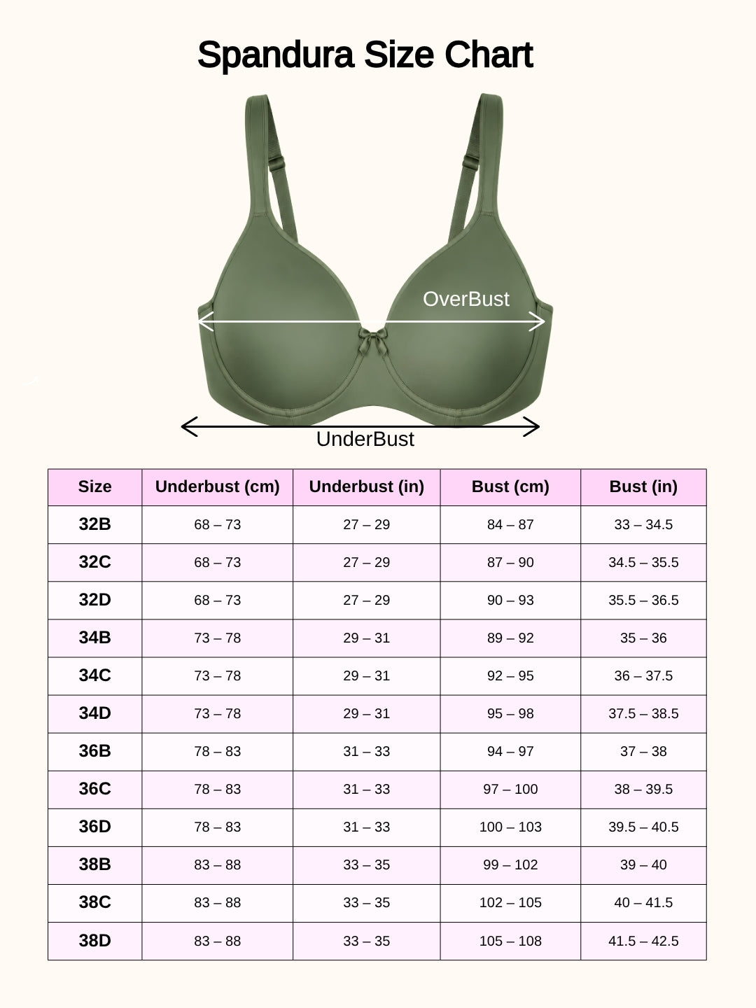 Saforia Spandura Microfibre Padded Bra - Military Green