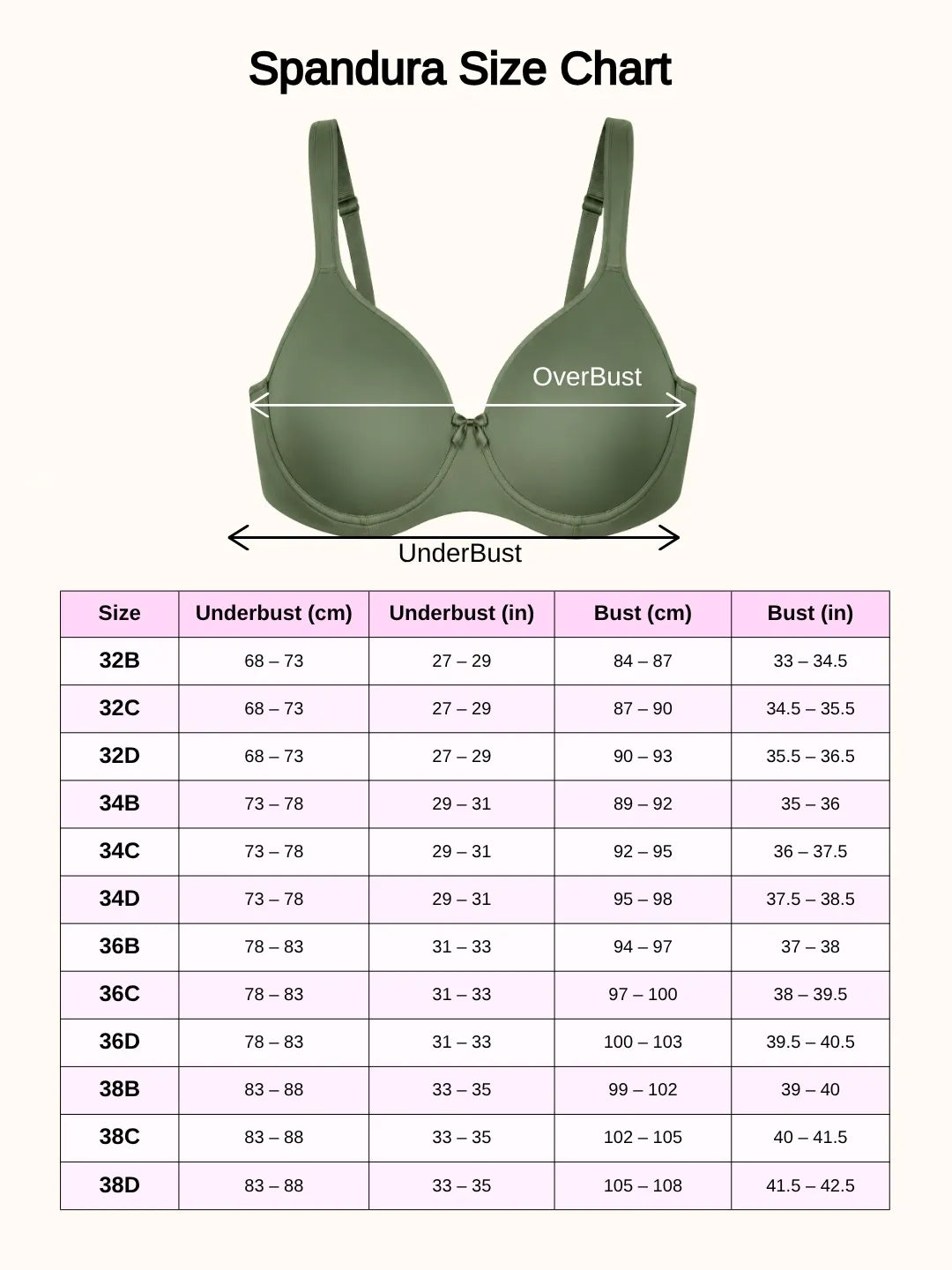 Saforia Spandura Microfibre Padded Bra - Military Green