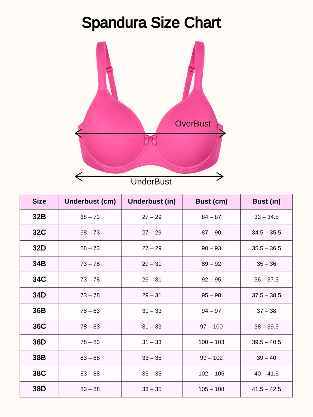 Saforia Spandura Microfibre Padded Bra - Hot Pink