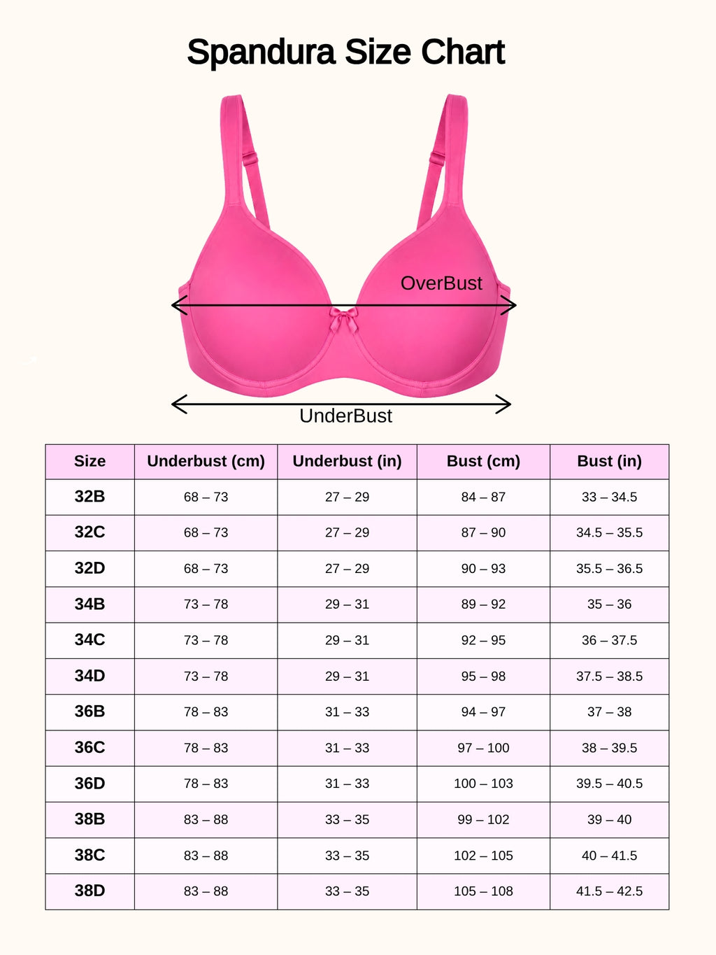 Saforia Spandura Microfibre Padded Bra - Hot Pink