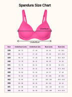 Saforia Spandura Microfibre Padded Bra - Hot Pink
